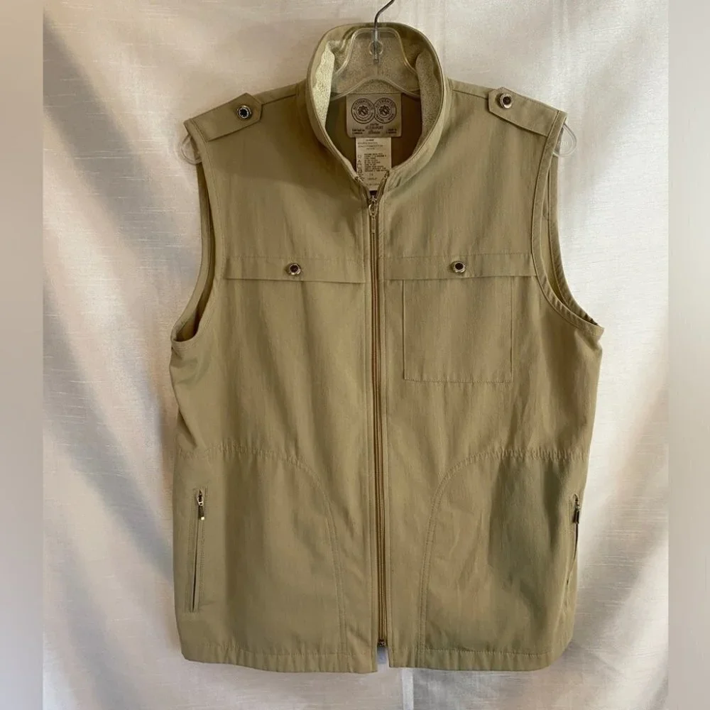 Vintage Beige Travel Wear by Glensport Hiking  Vest Ladies 14 - Picture 15 of 15